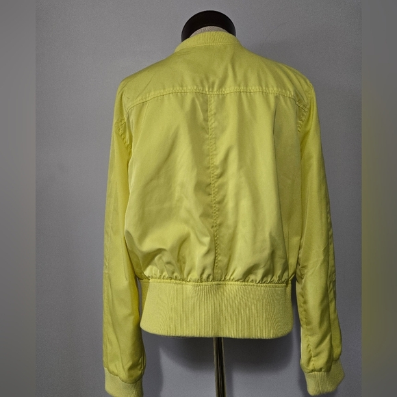 Anrhropologie HEI HEI Women's Yellow Bomber Jacket. size Medium - Picture 6 of 16